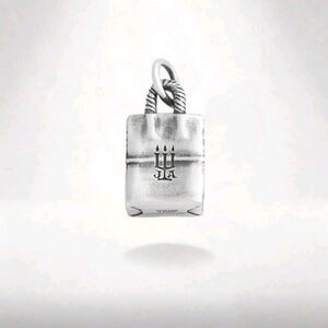 Sterling Silver Shopping Bag Charm | Pendant
